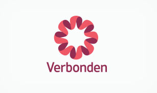 Detail in het logo van Verbonden, ontworpen door Designbureau Gedachtegoed